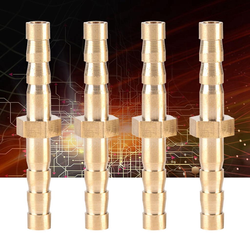 4 Pcs 44mm Brass Fitting Hose Barb Tail Reducer Reducing Plug Connector