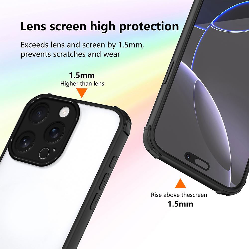 For iPhone 14 Pro Case Reinforced Corner Shockproof TPU + Acrylic Phone Cover