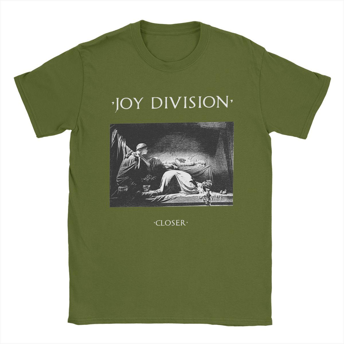 

Мужская футболка Joy Division, футболки для отдыха, футболка с коротким рукавом и круглым вырезом, чистый хлопок, идея для подарка, одежда XL армия зеленый