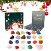 Natural Crystal Calendar Advent Calendar 24 Days Learning Toys Rock Collection Christmas Countdown Calendar For Teens Kids
