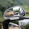 Car Blind Spot Reversing Parking Auxiliary Mirror Waterproof High Defination Glass Convex Rearview Wide Angle Adjustable