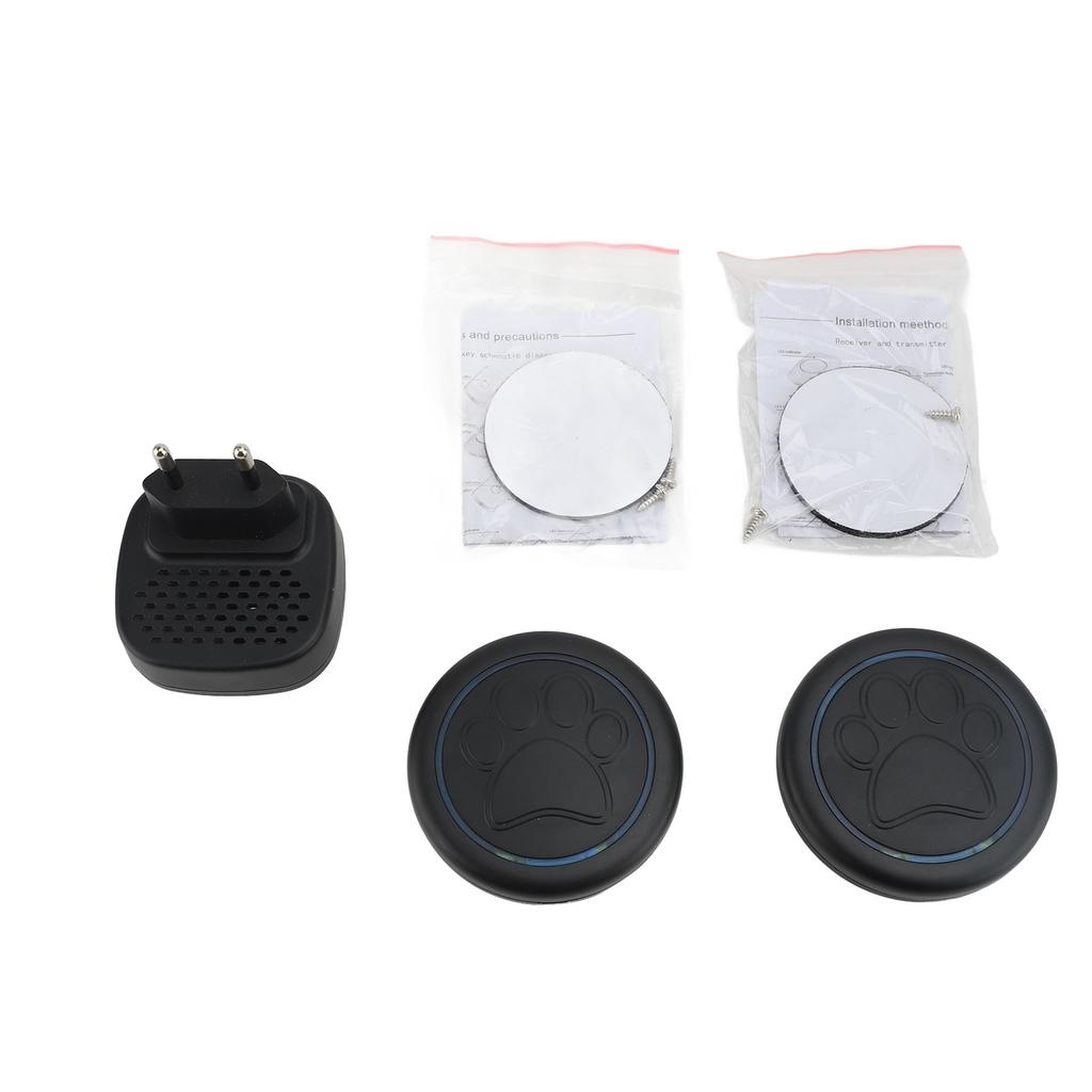 Wireless Dog Doorbell Training to Go Outside 60 Melodies 5 Volume 1000 Ft Range for Pets 110v-240v