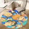 1pc Haikyuu Karasuno High Volleyball Team Round Carpet, Office Chair Mat, Non-Slip Rug, Seasonal Gift, Suitable for Office, Living Room