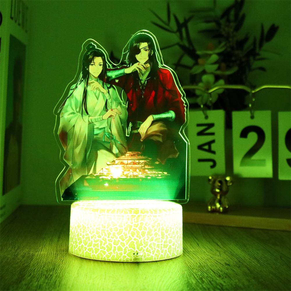 Anime Figures 3D Lamp Tian Guan Ci Fu LED Night Light Remote Control Smart Touch RGB Lamps Home Bedroom Lamps Decor Friend Gifts