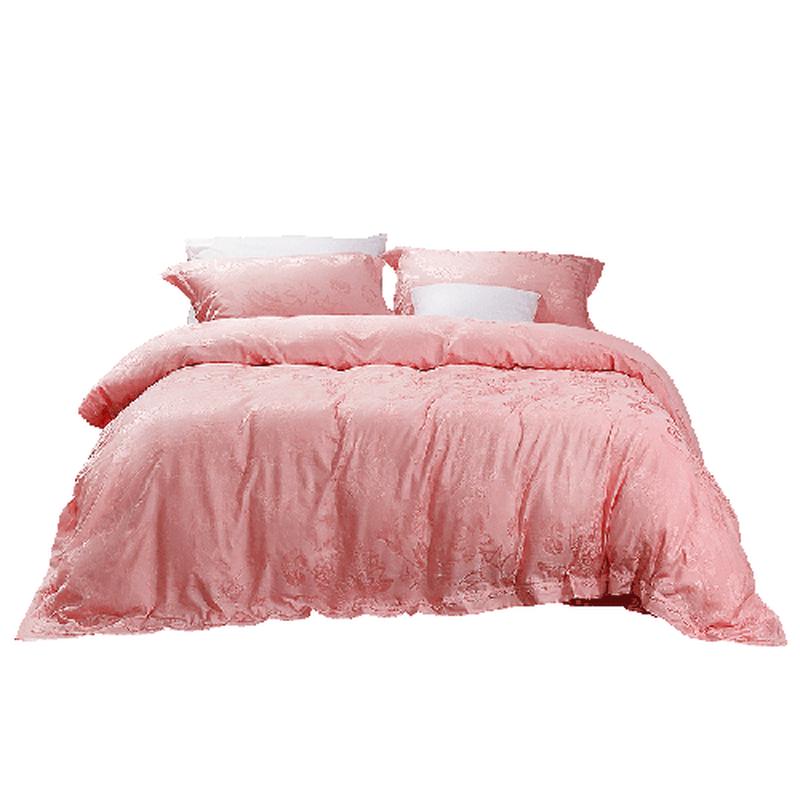Fuanna European Jacquard Pure Cotton Bedding Set Bed Sheet Style (Quilt Cover 203x229cm)