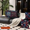 2D Bohemian Aztec Geometric Throw Pillow Covers Pattern Cushion Cover Suitable For Sofa Bedroom Car Pillow Cover