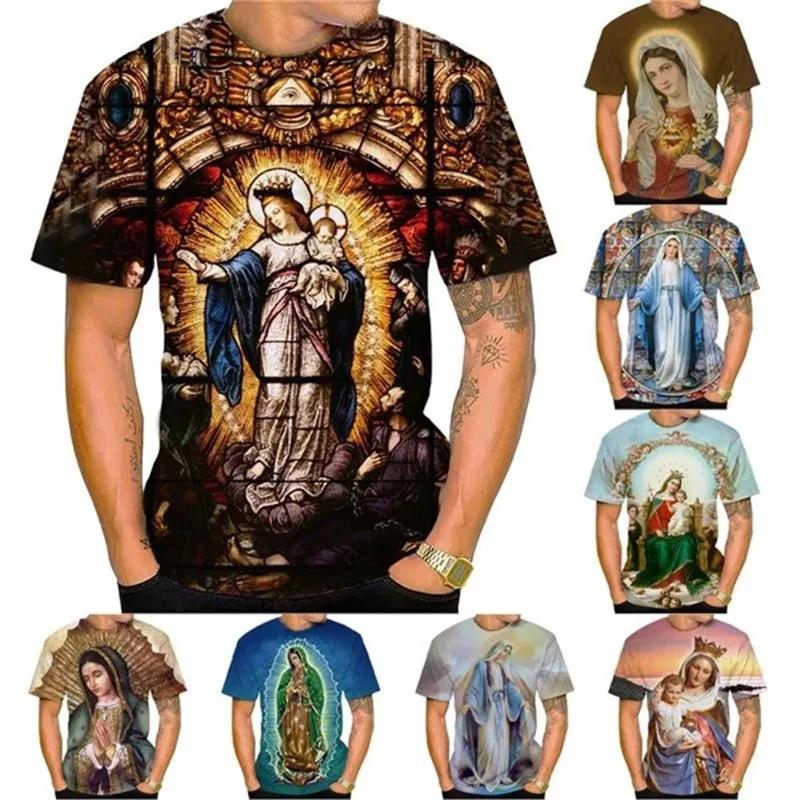 

3D Printing Ladies Christian Graphic T Shirts For Men Women Casual Short Sleeve Belief Tee Top Short-sleeved Streetwear Tshirt 6XL