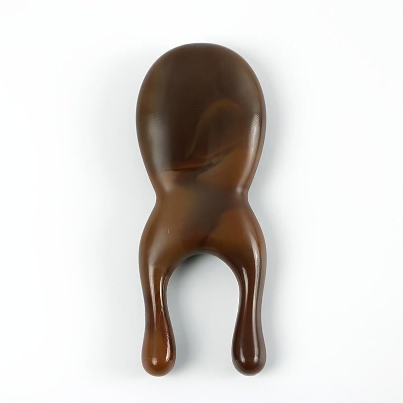 2PCS Facial Massage Tool, Unscented Manual Eye Relief Massager, Eco-Friendly Peach Wood Color Nasal Bridge/Eyes/Chin/Ear/Face Massage Comb