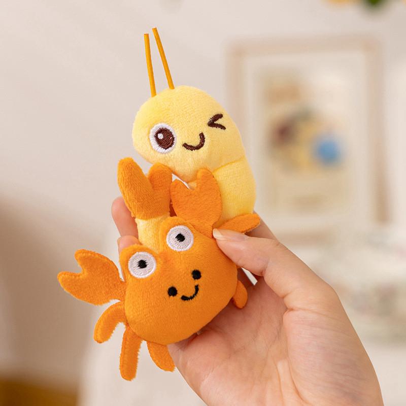 Plyšový krab a kreveta jako plněné knedlíky Hračky pro děti Domácí dekorace a sbírka