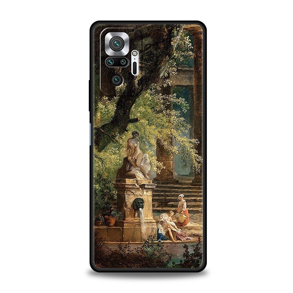 Classical Aesthetic Art Phone Case For Xiaomi Redmi Note 14 13 5G 10 11 12 Pro Plus 4G 14C 13C 12C 10C Black Cover