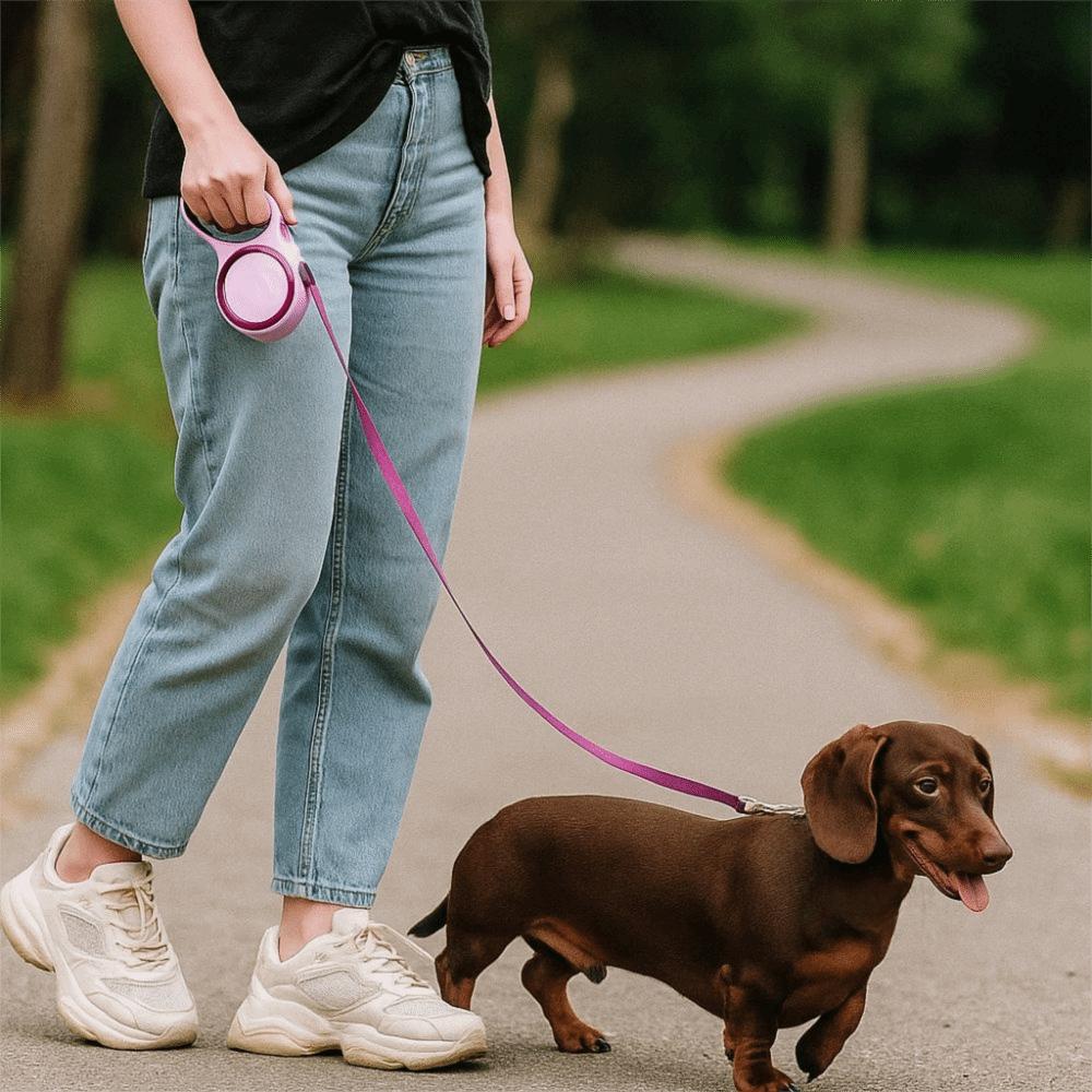 Wear-resistant Retractable Dog Leash Anti-bite Dog Walking Leash Pet Dog Leash  Training