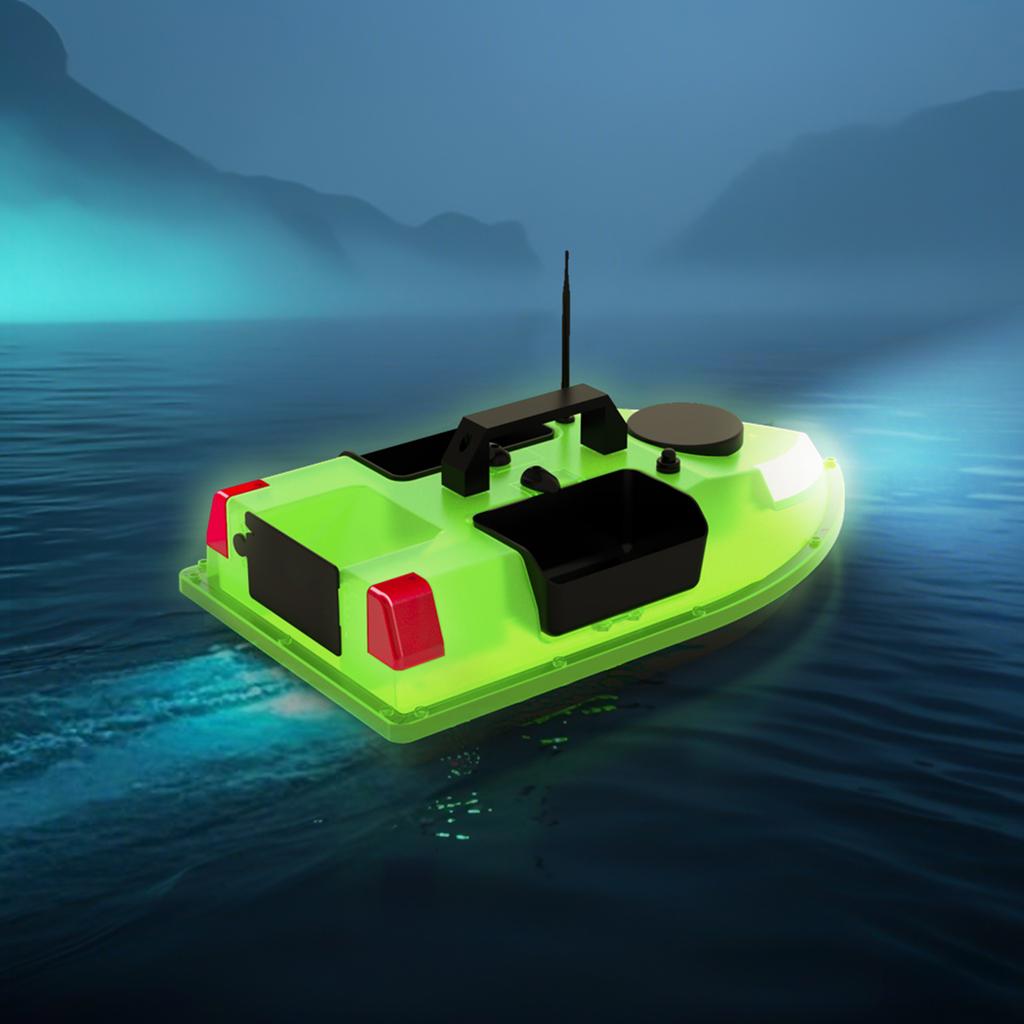 Łódka zanętowa GPS z 7 kolorami światła LED, zdalnie sterowana, zasięg 500M, 5200mah