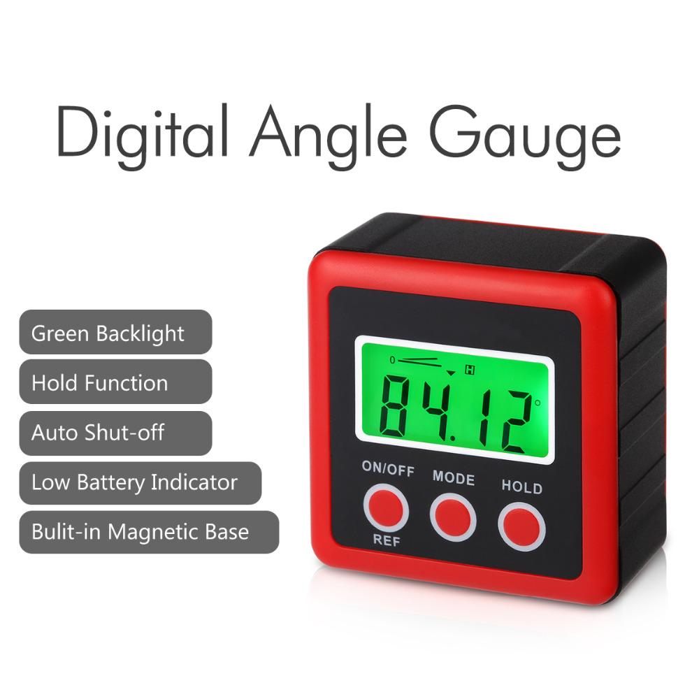 Digital Protractor Angle Gauge Precision Protractor Inclinometer Level Box Angle Finder Bevel Box
