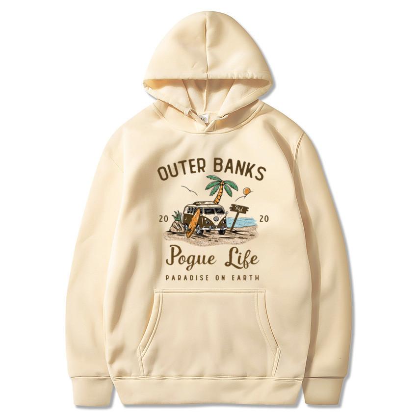 

Outer Banks Pogue Life Graphic Hoody - Winter-Spring Hooded Casual Hooded Jacket for Men and Women 3XL