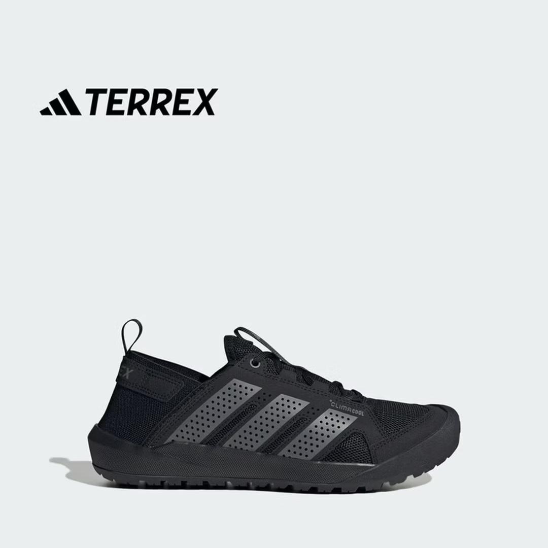 

Adidas DAROGA 25 Удобная обувь для активного отдыха, с дренажем, для спуска с холма, треккинга - Официальный продукт Terrex HQ9170 36 чёрный