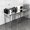 Thickened Stainless Steel Portable Folding Table