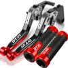For YAMAHA DT125 DT 125 Motorcycle DT125 Lever Adjustable Brake Clutch Levers Handlebar Handle Grips 1987-2006 2005 2006