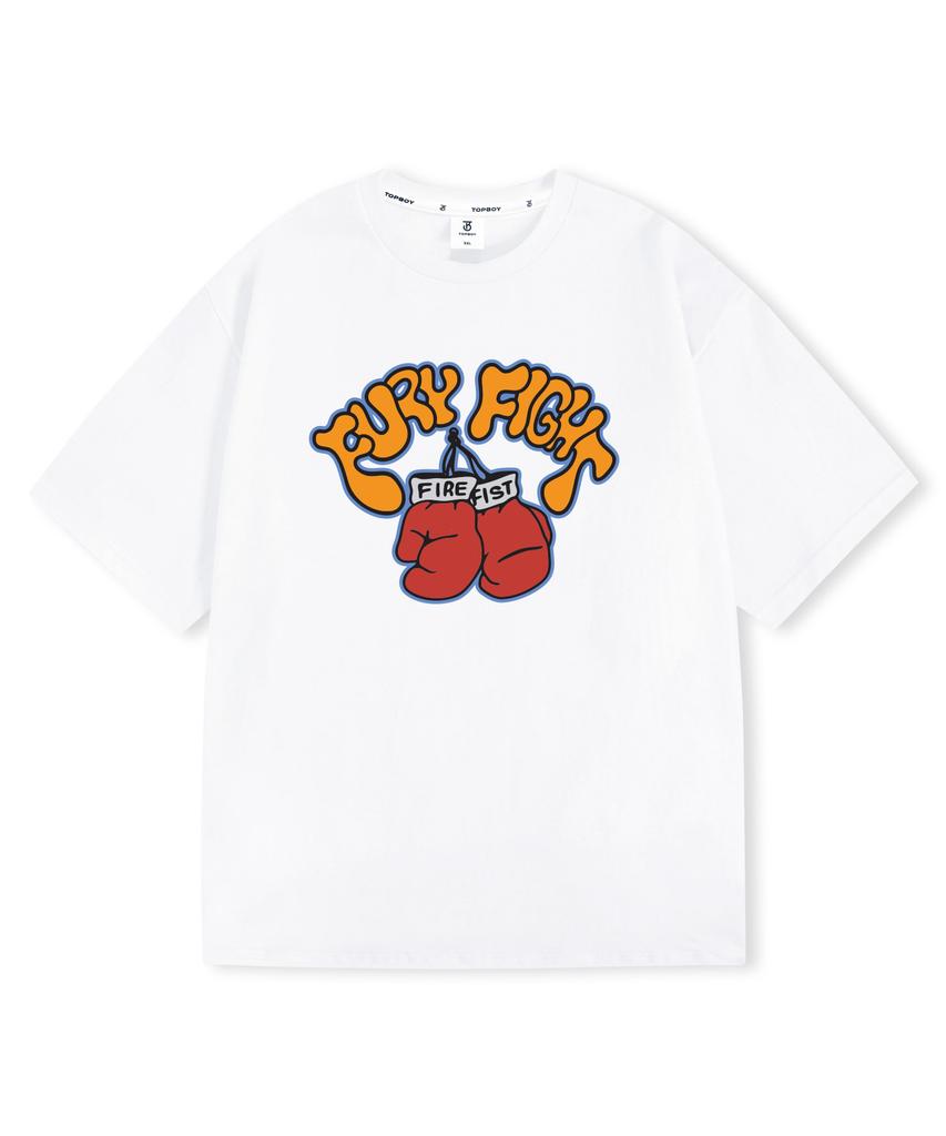 TOPBOY Fury Fight Oversized Short Sleeve T-Shirt (Type A)