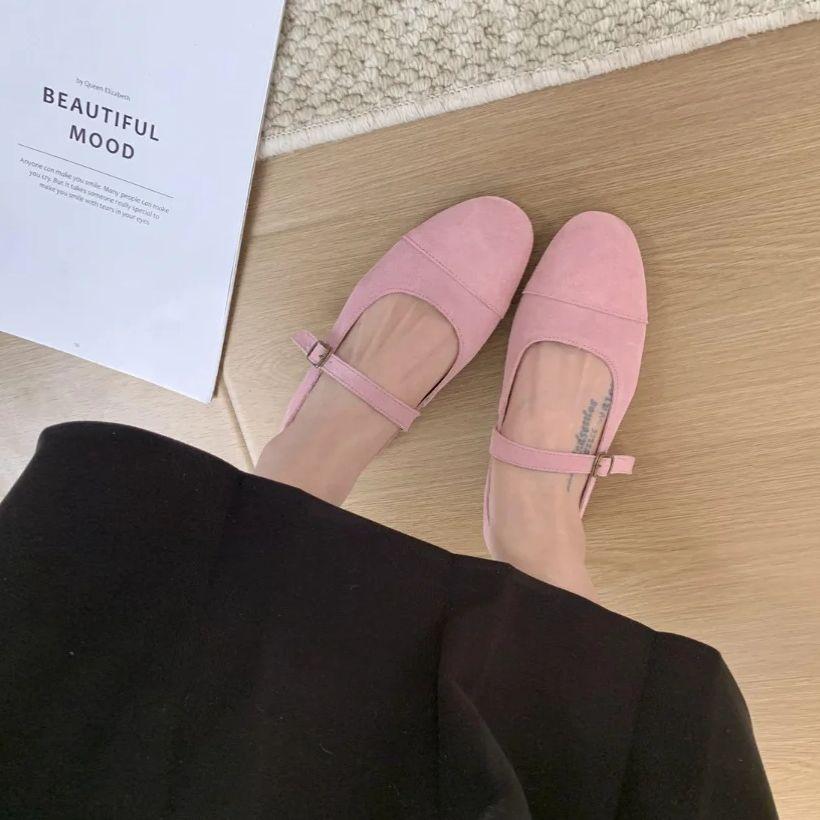 Fashion Bailamos Fashion Round Toe  Ballet Flats Woman Soft Loafers Ladies Brand Design Mary Jane Shoes Mujer Size35-40ujer