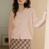 A Short, Stylish Cardigan Sweater for Women's Early Autumn, A Sweet Knitted Top
