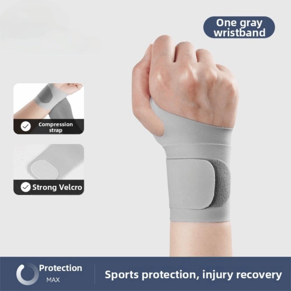 Thin Wrist Guard Lightweight Wristband Joint Brace Wrist Support Badminton серый