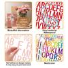 5 Sheets Alphabets Sticker Letter Sticker Letter Decal Decorative Sticker Scrapbook Sticker Waterproof Journal Sticker