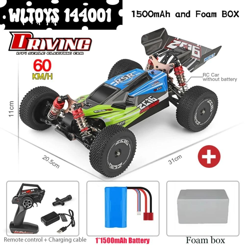 WLtoys 144010 V8 RC Car Brushless 1:14 75Km/H High Speed Metal 4WD Drive Off-Road 2.4G Transmitter 1/14 RC Racing Car VS 124007