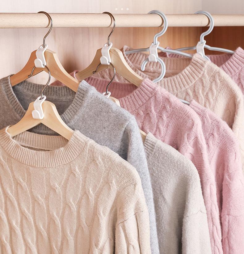 30/60pcs Clothes Hangers Connector Hooks Cascading Hooks Bedroom Closets Space Saving Connection Hooks Clothes Organizer Hangers