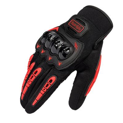 Summer Outdoor Sports Riding Touch Screen Non-slip and Anti-drop Gloves Motorcycle Locomotive Breathable Full Finger Gloves Men and Women