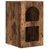 Nightstand Smoked Oak 29.5 X 33.5 X 50 Cm Engineered Wood