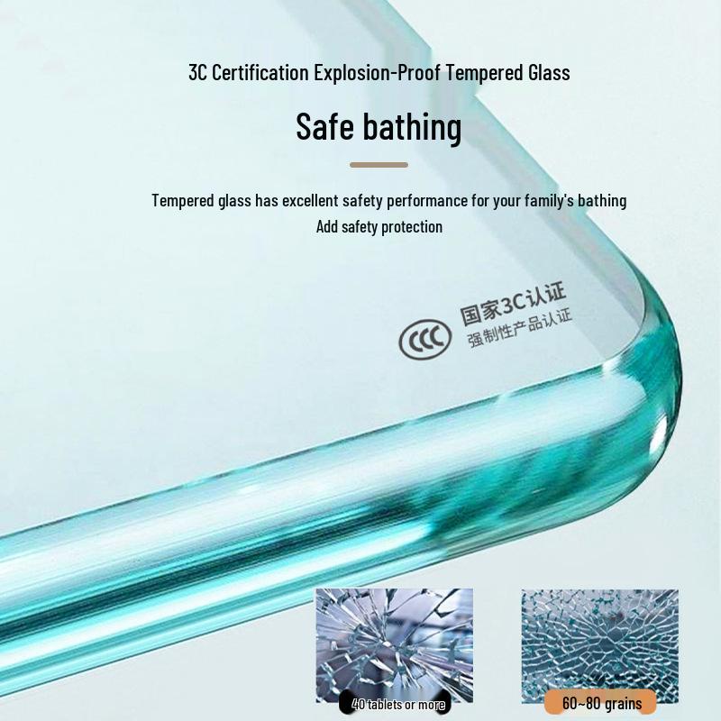 Home Shower Room: Arc-Shaped Integrated Design with Wet/Dry Separation