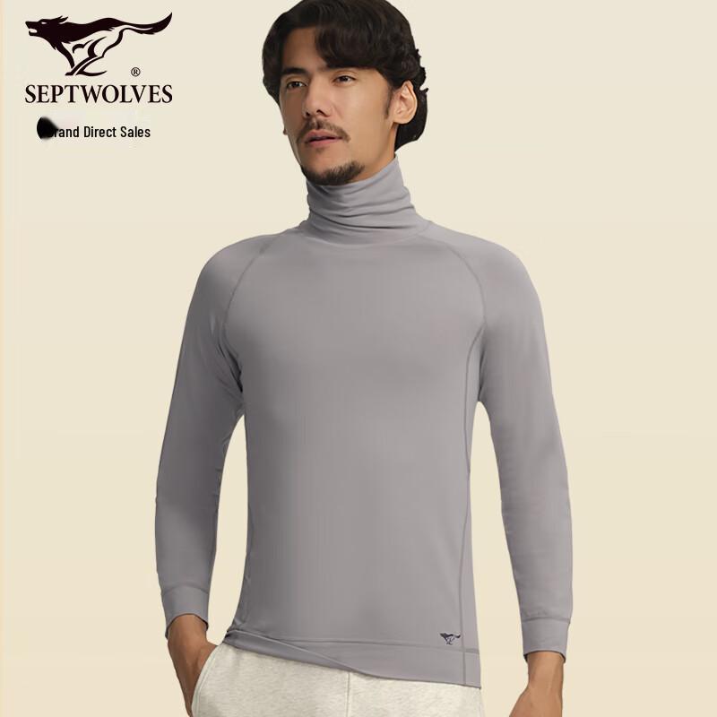 Septwolves Men s Pure Cotton Semi-High Collar Base Layer Top 3XL (185)