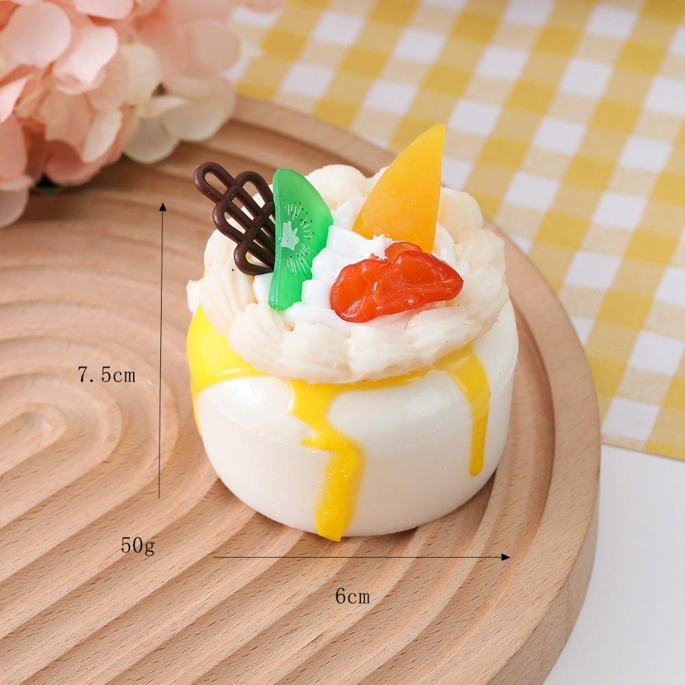Soft Cake Squeeze Toy Cartoon Refrigerator Magnets New Mochi Squish Foam Toy For Stress Relief