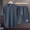 Sommer Herren Kurzarm T-Shirt Shorts Anzug