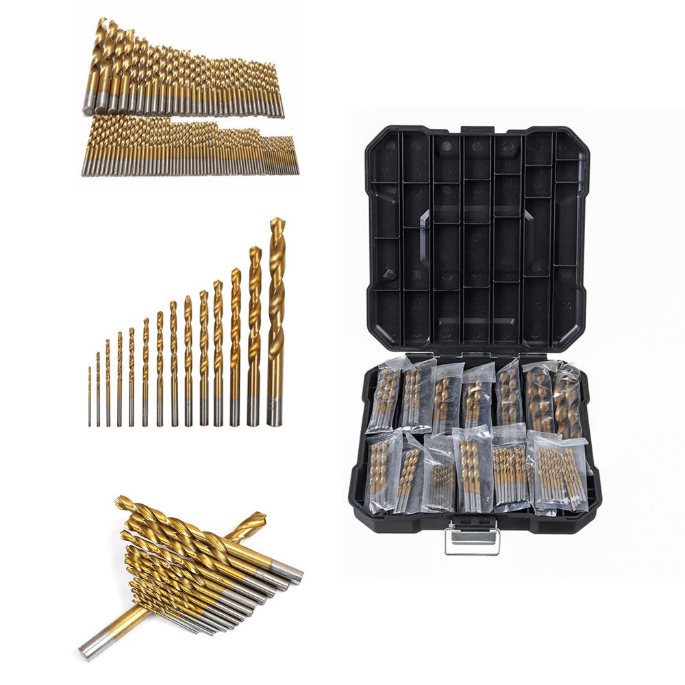 

99 шт., набор спиральных сверл с прямым хвостовиком, набор сверл для ти-покрытия из высокоскоростной стали, штамповка и