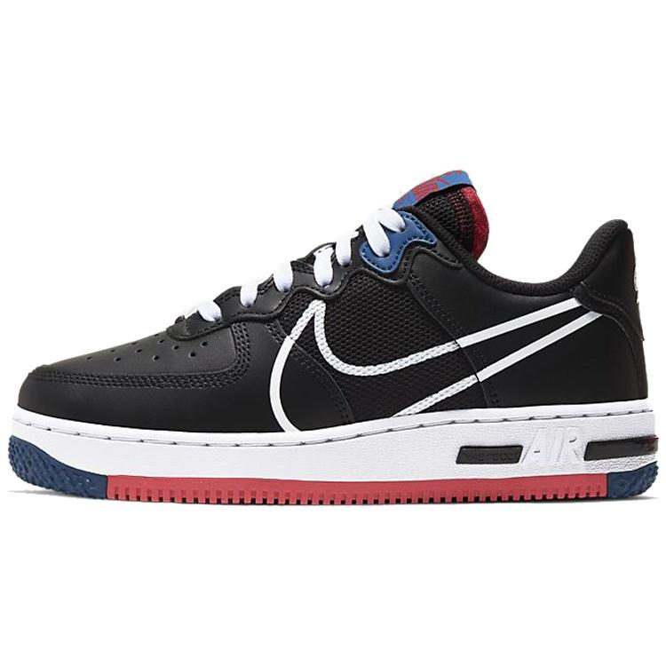 (GS) Nike Air Force 1 React SU Black Gym Red Kids CT5117-002 EU 38