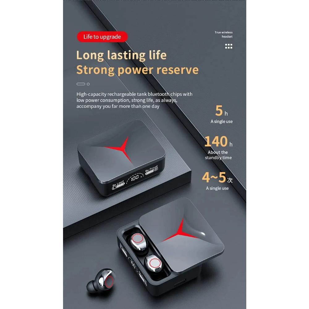 2025 Original TWS M90 Drahtlose Kopfhörer Schiebeabdeckung Gaming-Ohrhörer Bluetooth 5.3 Sport-Ohrstöpsel Musik-Headsets Für iPhone Xiaomi