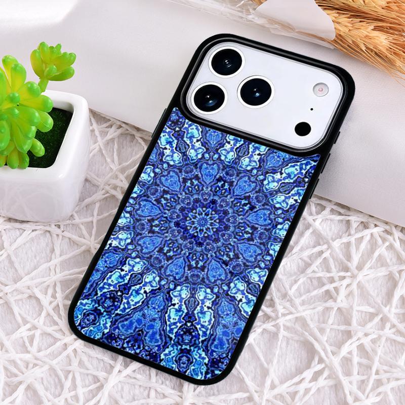 Bohemian Tie Dye Hippie Mandala Phone Case for iPhone 17 Air 16 15 11 12 14 13 Pro Max Shockproof Cover