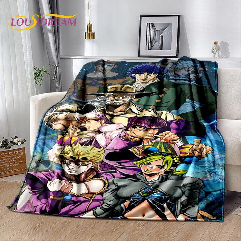 jojo's Bizarre Adventure Anime Soft Plush Blanket,Flannel Blanket Throw Blanket for Living Room Bedroom Bed Sofa Picnic Cover 3D
