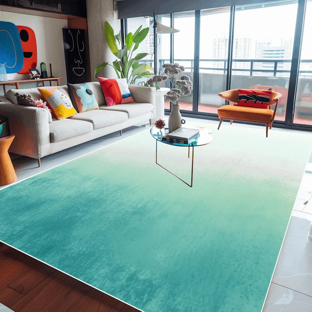 Modern Minimalist Gradient Color Carpet Living Room Large Area Carpets Bedroom Decoration Rug Hotel Commercial Rugs Non-slip Mat