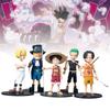 One Piece 5pcs Role Pvc Toy Model Desktop Decoration Children Christmas Gift