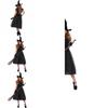 Elegant M-xl Dark Sorceress Vampire Witch Attire For Cosplay And Stage Performances