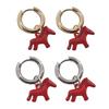 Horse Earrings Fashion Accessories Metal Craftsmanship Unique Ear Jewelry Alloy Texture Suitable for Daily Outfits