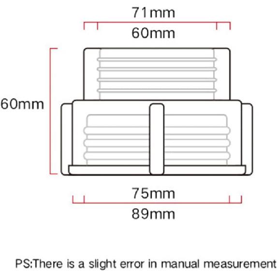 Heavy Duty Hose IBC Tank Connector IBC Tote Fitting IBC Tote Adapter 75mm Coarse Thread to 2 Inch Fine Thread Adapter Easily Connect Your IBC Tote to