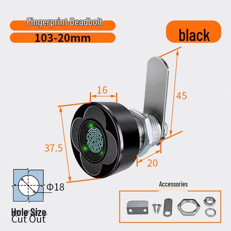 Smart Fingerprint Cabinet & Drawer Lock for Desks & Mailboxes