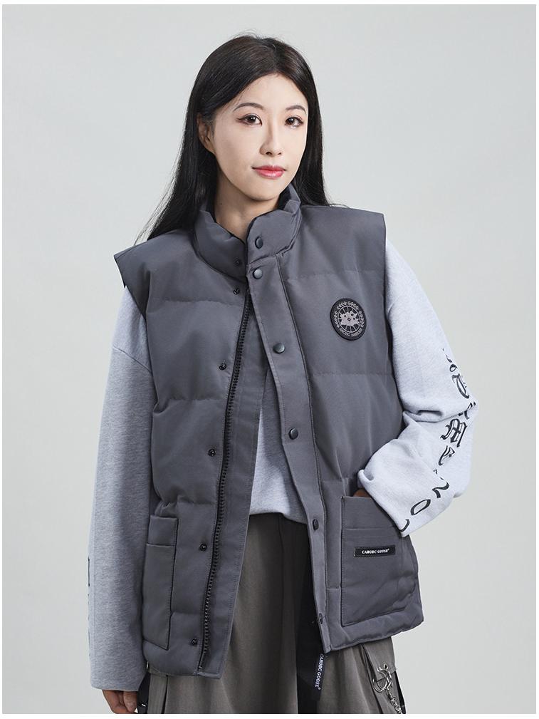 2025 Unisex Lockerer Schnitt Koreanischer Stil Herbst/Winter Daunen Arbeitsweste
