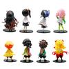 New Anime 13Cm Demon Slayer Figure Nezuko Tanjirou Zenitsu Inosuke Kyoujurou Giyuu Kawaii Qposket Pvc Model Toys Children Gift