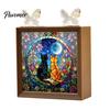 Romantic Warm Light Decor DIY Acrylic Puzzles Night Light, Hand-Assembled Jigsaw Lamp with Butterfly Decor, Atmosphere for Room Creative Handmade LED