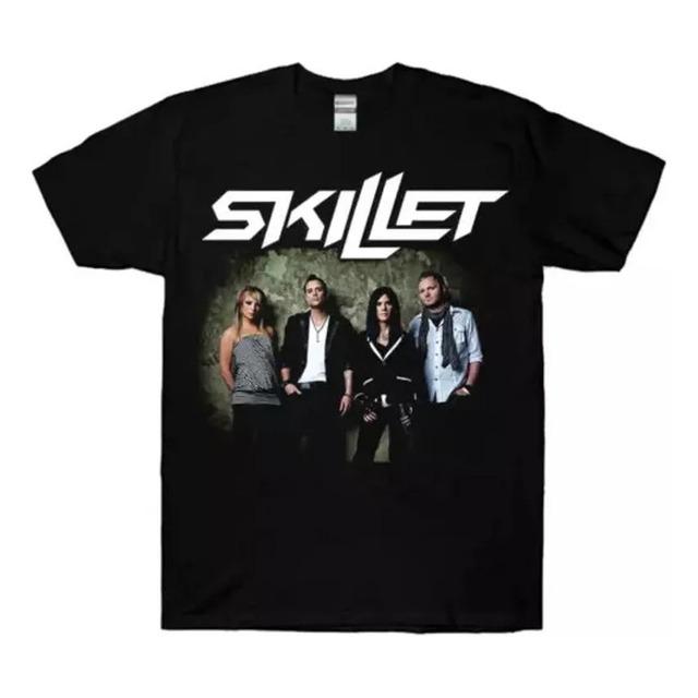T-shirt With Photos Of Skillet Band Members S