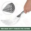 2Pcs Stainless Steel Pot Strainer Heat Resistant Veggies Drainer Multifunctional Food Strainer with Handle Kitchen Gadget
